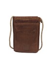 Mila Louise Sac Pochette portable en cuir ROEL LZ Cognac