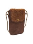 Mila Louise Sac Pochette portable en cuir ROEL TX Moumoute COGNAC