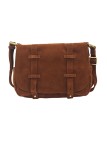 Mila Louise Sac Besace Bess Velours Cognac