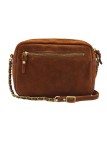 Mila Louise Sac Besace Orelia Velours Cognac