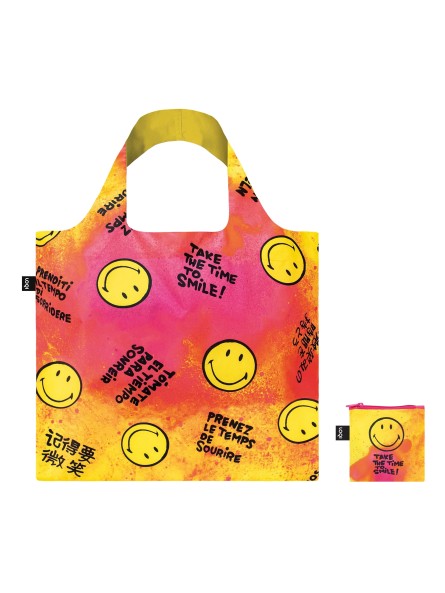 Sac RECYCLE Avec Pochette Zip SmileyTime to Smile Collectors Edition - LOQI
