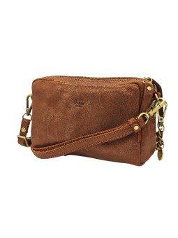 Mila louise Mini Sac bandoulière MAMA XS X T Nude Cognac