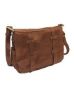 Mila Louise Sac Besace Bess Lézard Cognac