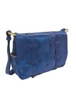 Mila Louise Sac Besace Bess Lézard Encre Bleu