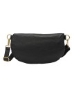 Demi Lune Medium Sac banane cuir Noir Irise