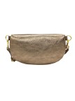 Demi Lune Medium Sac banane cuir Champagne Irise