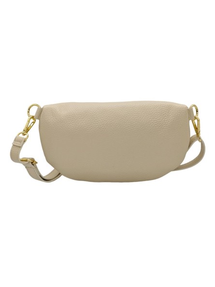 Demi Lune Medium Sac banane cuir Beige