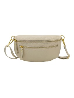 Demi Lune Medium Sac banane cuir BeigeDemi Lune Medium Sac banane cuir Beige