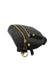 Demi Lune Medium Sac banane cuir Noir