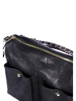 Sac Bandoulière SYSTEME WASH NOIR Craie