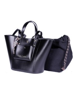 Sac Cabas NOTE NOIR Craie Studio