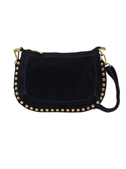 Soleil Chic Pochette Bandouliere Cloute Nubuck Noir
