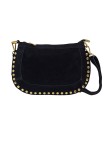Soleil Chic Pochette Bandouliere Cloute Nubuck Noir