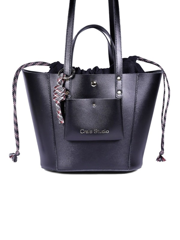 Sac Cabas NOTE NOIR Craie Studio