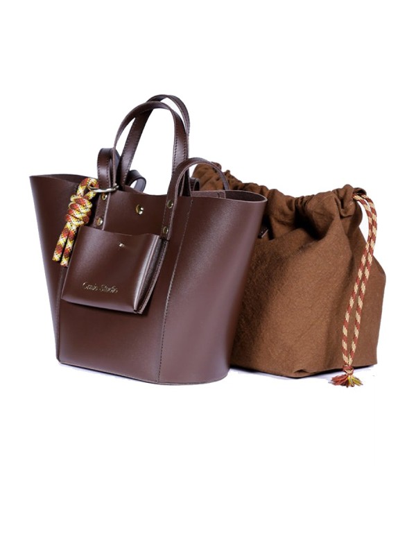 Sac Cabas NOTE CHOCO Craie Studio