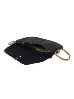 Mila Louise Sac Pochette en cuir OLCA LZ Noir