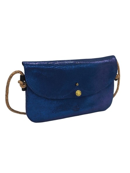 Mila Louise Sac Pochette en cuir OLCA LZ Encre Bleu