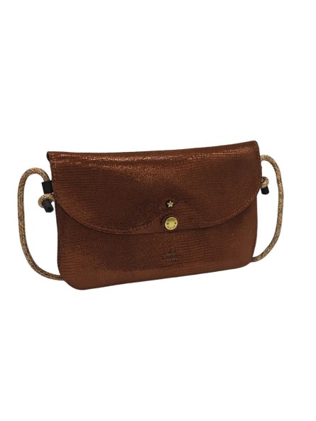 Mila Louise Sac Pochette en cuir OLCA LZ Cognac