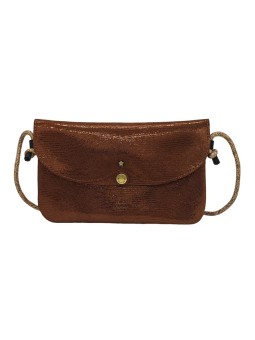 Mila Louise Sac Pochette en cuir OLCA LZ Cognac