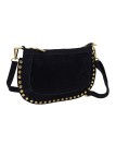 Soleil Chic Pochette Bandouliere Cloute Nubuck Noir