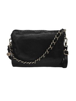 Mila Louise Sac bandoulière MAMA XL E NOIR CHAINE BICOLOR