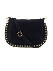 Soleil Chic Pochette Bandouliere Cloute Nubuck Noir