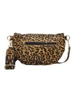 Iris Sac Banane cuir Leopard Cognac