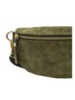 Soleil Chic Sac Banane cuir Demi Lune Nubuck Kaki