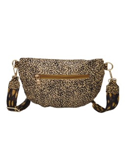 Iris Sac Banane cuir Leopard Cognac P