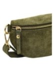 Soleil Chic Sac Banane cuir Demi Lune Nubuck Kaki