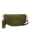 Soleil Chic Sac Banane cuir Demi Lune Nubuck Kaki