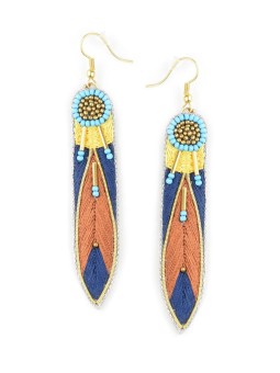 Boucles d'oreilles APSA Navy NAHUA