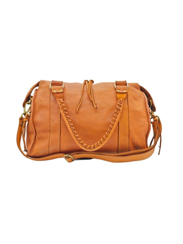 Daisy Large Cuir Vintage Camel