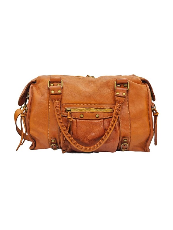 Daisy Large Cuir Vintage Camel