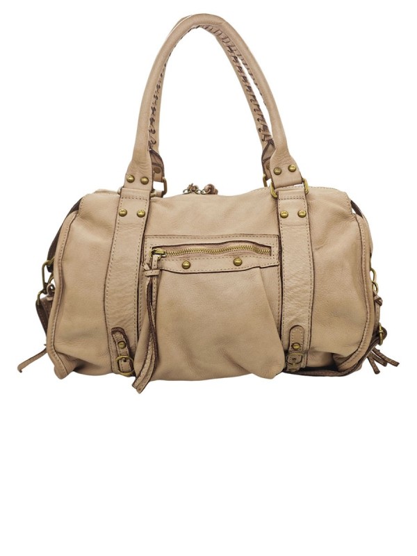 Daisy Large Cuir Vintage Taupe