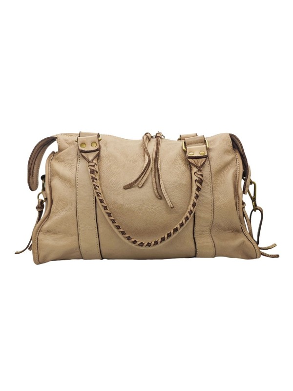 Daisy Large Cuir Vintage Taupe