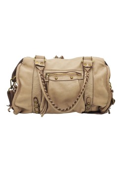 Daisy Large Cuir Vintage Taupe