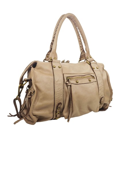 Daisy Large Cuir Vintage Taupe