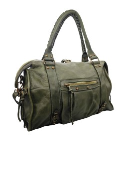 Daisy Large Cuir Vintage Kaki