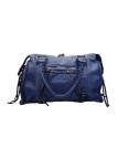 Daisy Large Cuir Vintage Bleu