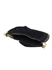 Soleil Chic Pochette Bandouliere Cloute Nubuck Noir