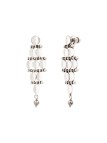 Satellite - BABYLONE Petites Boucles d'oreilles maille bijou hématite grise - Argent