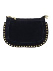 Soleil Chic Pochette Bandouliere Cloute Nubuck Noir
