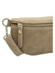 Soleil Chic Sac Banane cuir Demi Lune Nubuck Beige