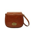 Soleil Chic - Mini Sac Besace Cuir Vintage Cognac