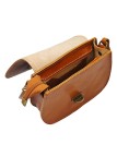 Soleil Chic - Mini Sac Besace Cuir Vintage Cognac