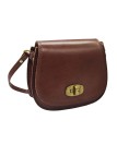Soleil Chic - Mini Sac Besace Cuir Vintage Marron
