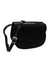 Soleil Chic - Petit Sac Besace Cuir Vintage Noir