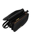 Soleil Chic - Petit Sac Besace Cuir Vintage Noir