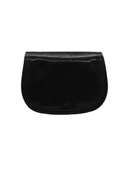 Soleil Chic - Petit Sac Besace Cuir Vintage Noir